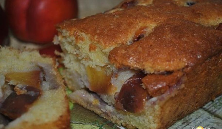 Рецепт кекс с карамелизированными нектаринами