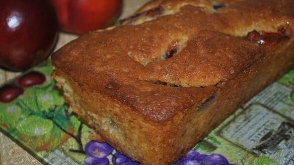 ШАГ 6. кекс с карамелизированными нектаринами