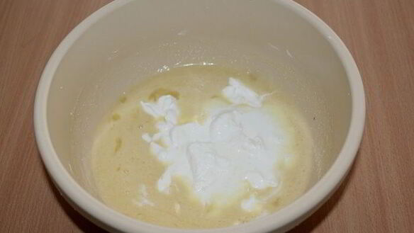 ШАГ 2. кекс с ревенем и пудингом