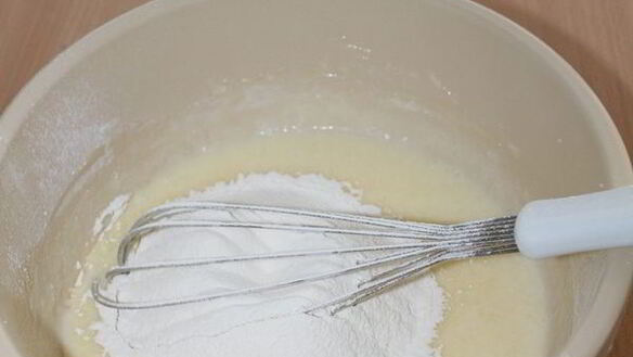 ШАГ 4. кекс с ревенем и пудингом