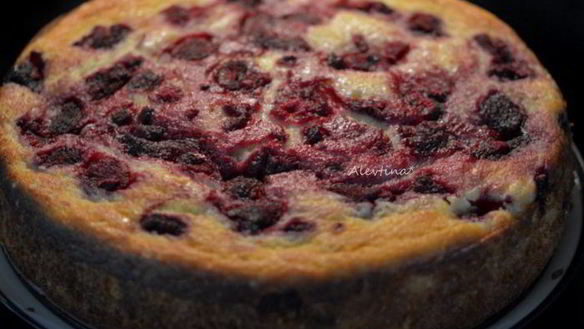 ШАГ 6. кекс с рикоттой и малиной