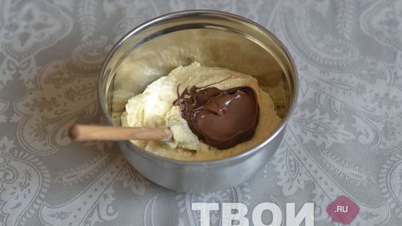 ШАГ 6. кекс с шоколадно-ореховой пастой