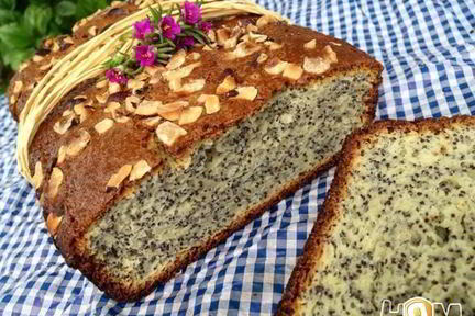 Кекс сметанный с маком