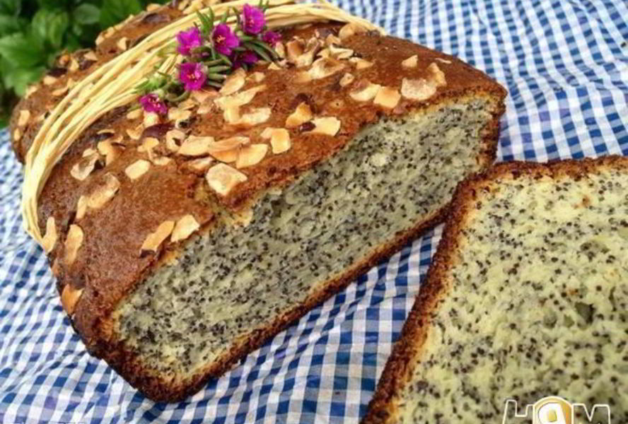 Кекс сметанный с маком