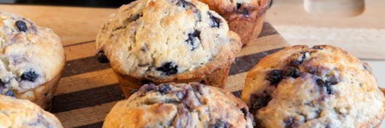 Кексы с черникой