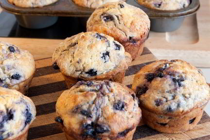 Кексы с черникой