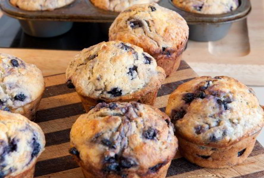 Кексы с черникой