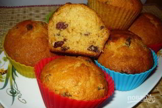 Кексы с изюмом Бабулины