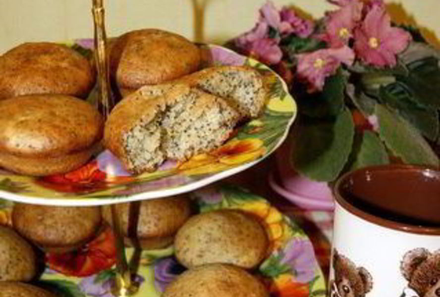 Кексы Экзотика с маком
