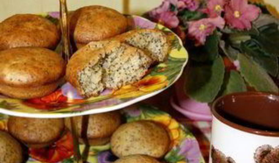 Рецепт кексы экзотика с маком