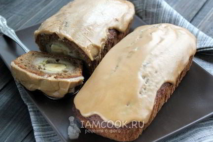 Кофейный кекс с целым бананом