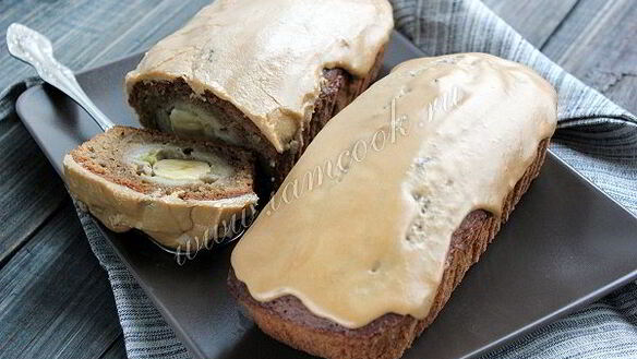 ШАГ 10. кофейный кекс с целым бананом