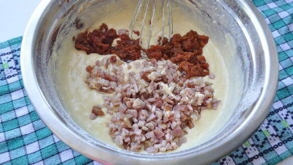 ШАГ 7. кукурузный закусочный кекс с беконом