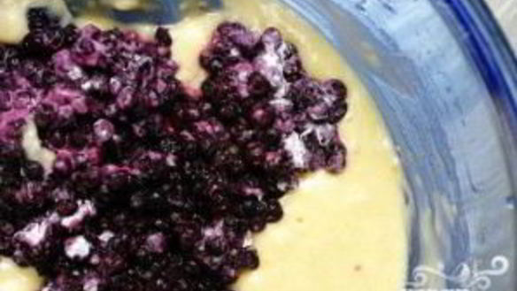 ШАГ 2. лимонный кекс с черникой