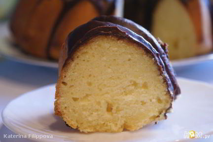 Лимонный кекс с кукурузной мукой