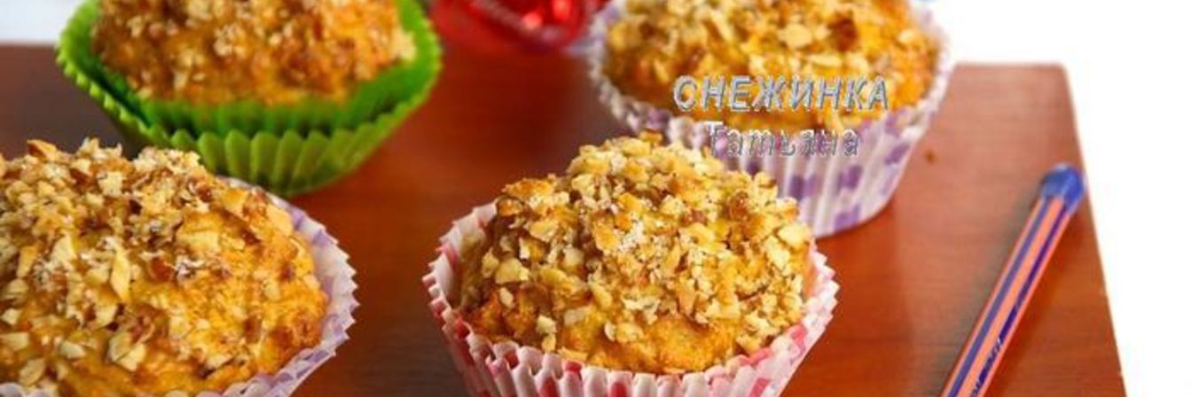 Морковно-овсяные кексы с медом