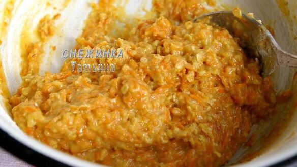 ШАГ 4. морковно-овсяные кексы с медом