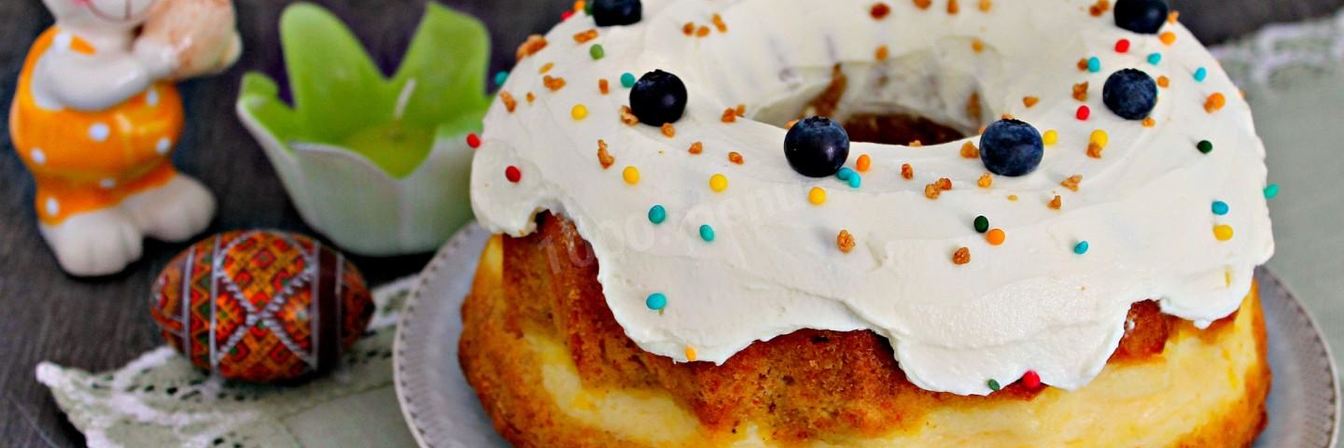 Морковный кекс с творожным сыром