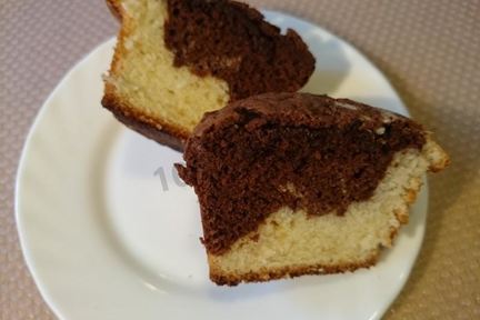 Мраморные кексы с шоколадом