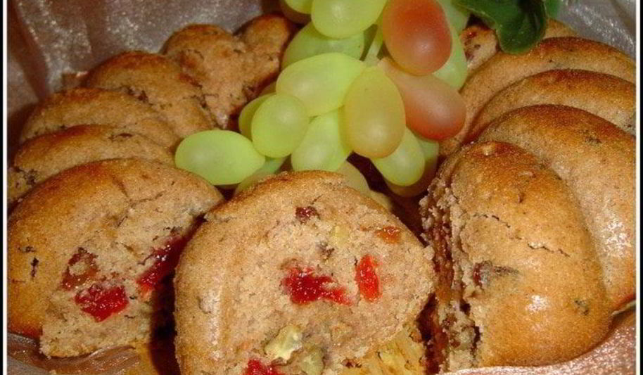 Рецепт постный кекс на отваре из яблок