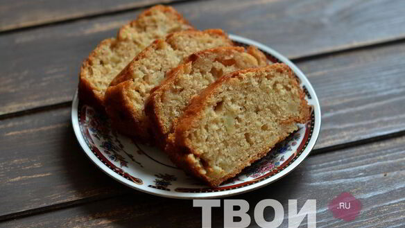 ШАГ 6. постный кекс с яблоками