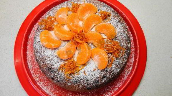 ШАГ 17. рождественский кекс с мандаринами в мультиварке