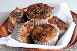 Шоколадно-банановый кекс