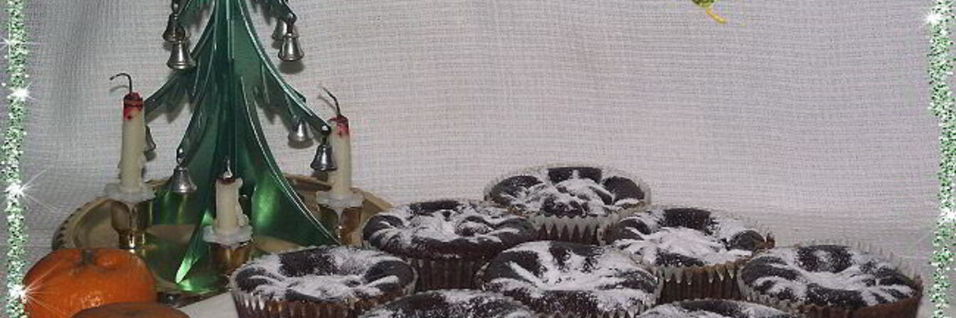 Шоколадно-мандариновые кексы