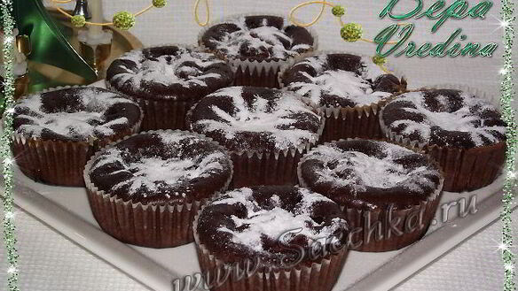 ШАГ 4. шоколадно-мандариновые кексы