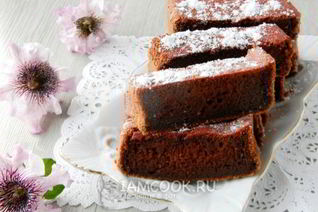 Шоколадно-свекольный кекс