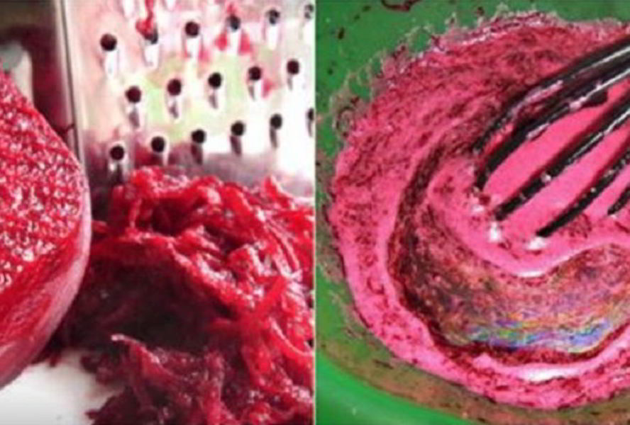 Свекольный кекс