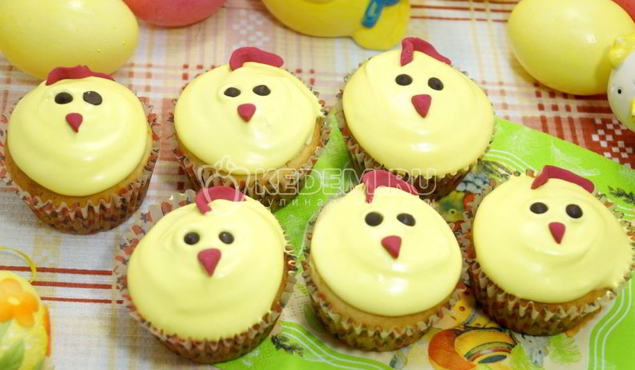 Рецепт творожные кексы цыплятки