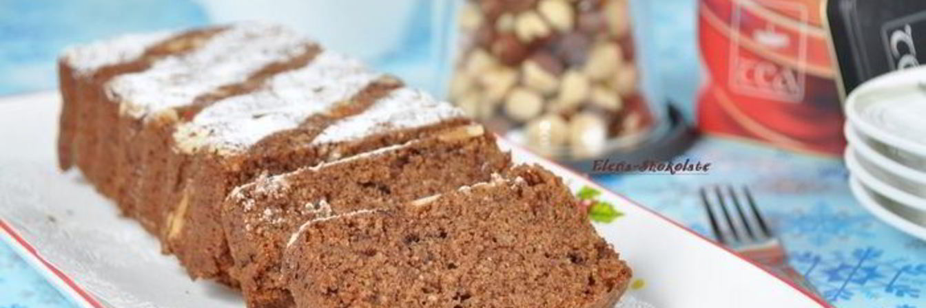 Воздушный шоколадный кекс на сухариках