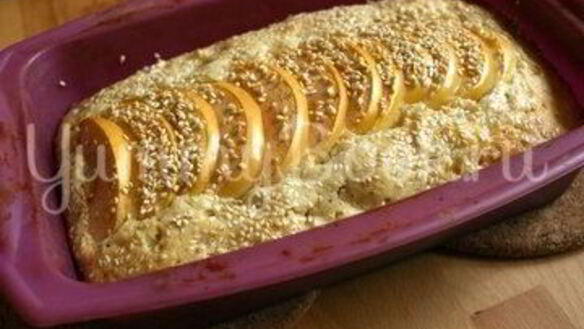 ШАГ 8. яблочный кекс с кунжутом