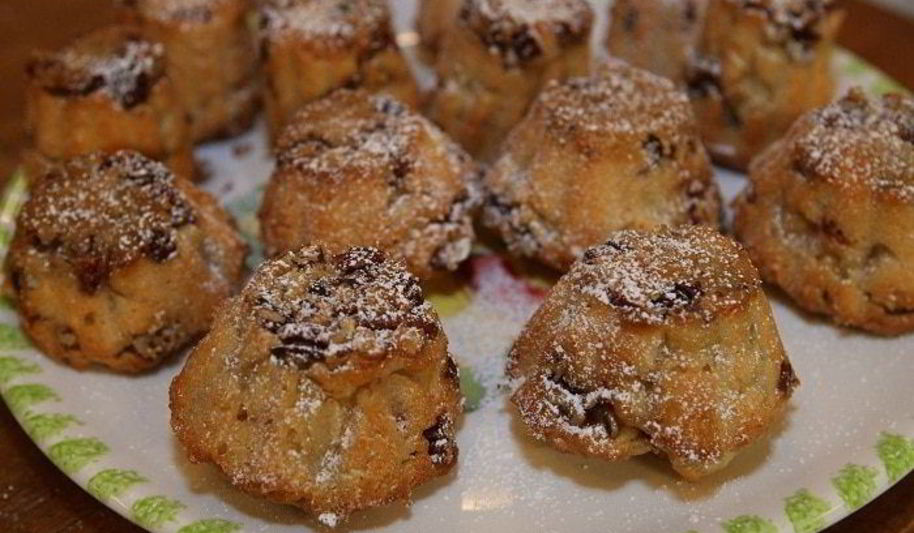 Рецепт яблочные кексы с орехами пекан