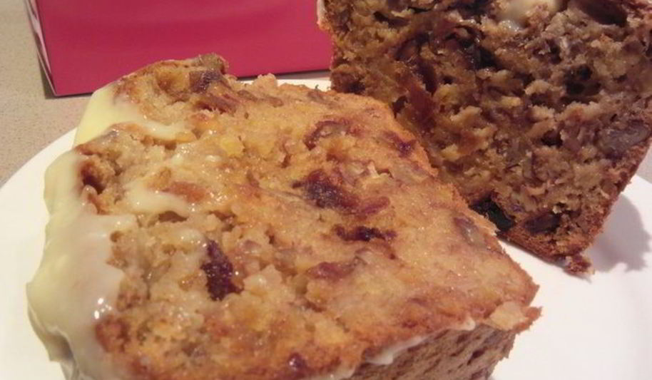 Рецепт банановый пирог-хлеб с финиками и орехами пекан