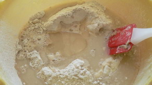 ШАГ 2. батон с льняными семенами на закваске