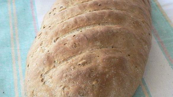 ШАГ 7. батон с льняными семенами на закваске