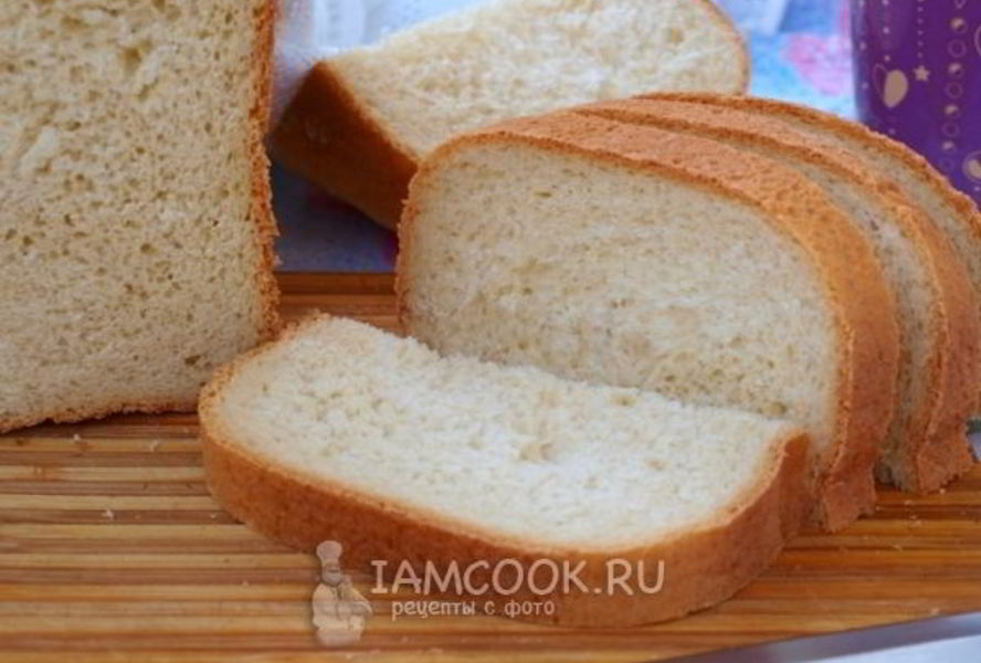 Белый хлеб в хлебопечке