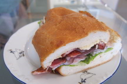 Чиабатта с беконом