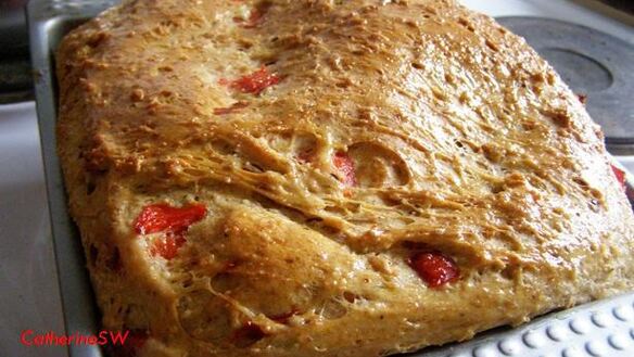 ШАГ 6. гречневый хлеб с печеным перцем