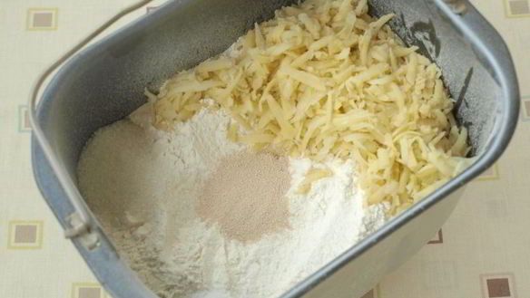 ШАГ 2. картофельный хлеб в хлебопечке