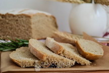 Хлеб из цельнозерновой муки в духовке