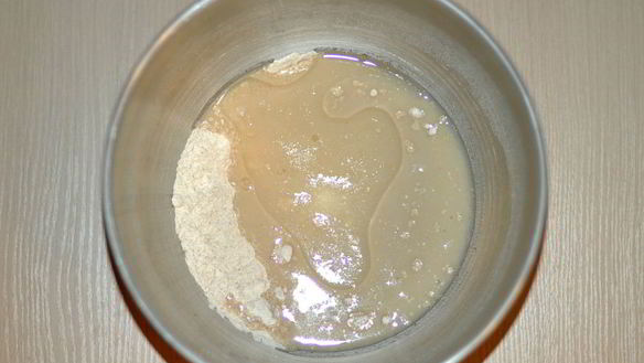 ШАГ 6. хлеб на биге с четырьмя крупами