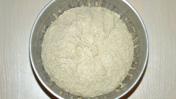 ШАГ 8. хлеб на биге с четырьмя крупами