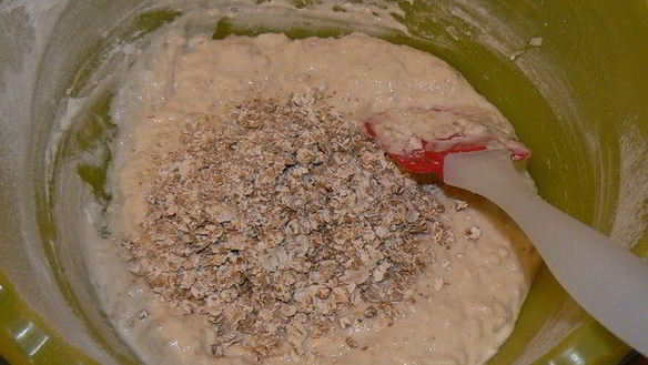 ШАГ 3. хлеб на домашнем йогурте с хлопьями