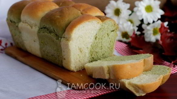 ШАГ 9. хлеб с чаем матча