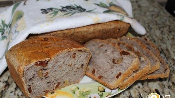 ШАГ 3. хлеб с орехами и изюмом