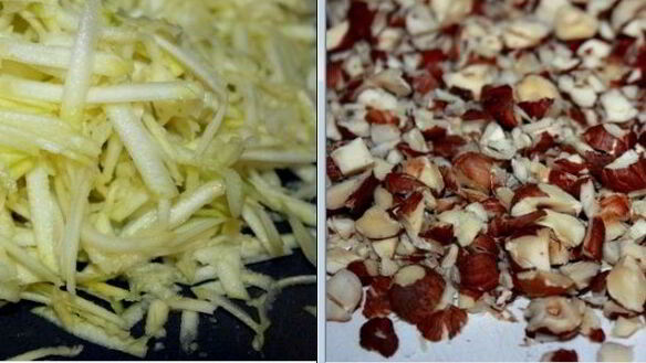 ШАГ 3. хлеб с цуккини и лесными орехами