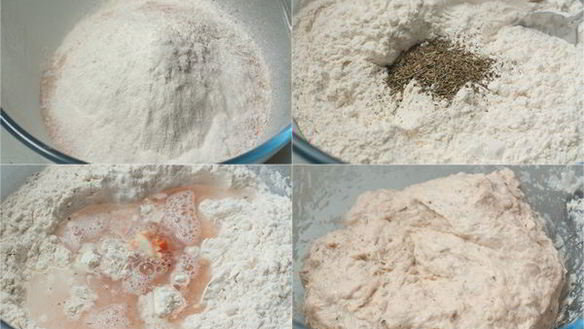 ШАГ 2. хлеб с запеченным перцем и травами